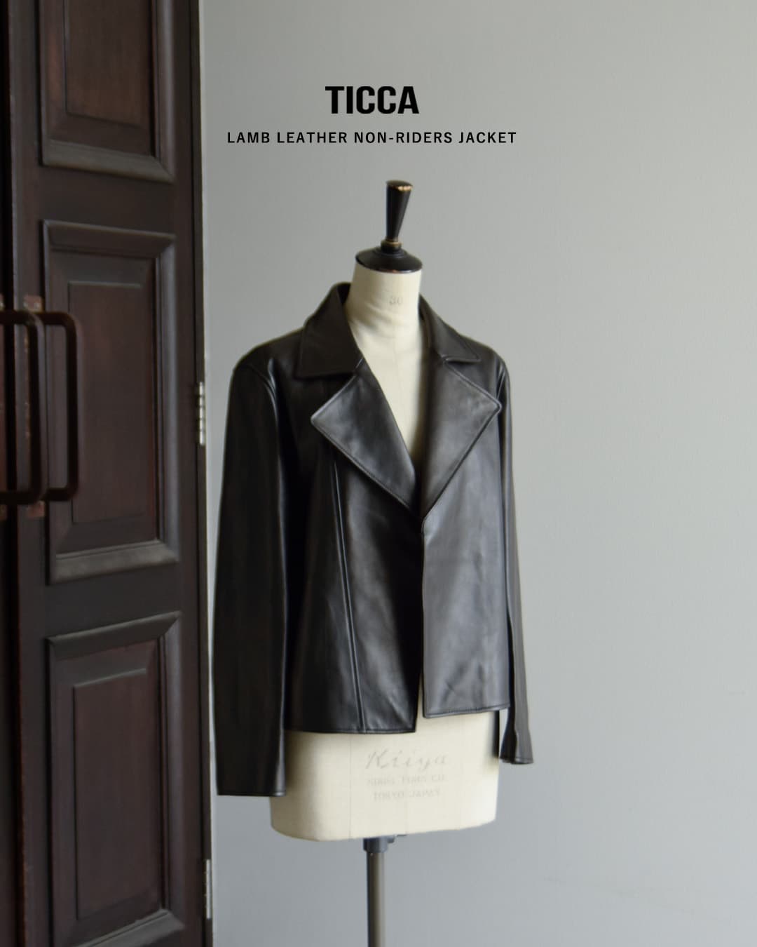 クーポン対象】TICCA ティッカ ラムレザー ノーライダース ジャケット