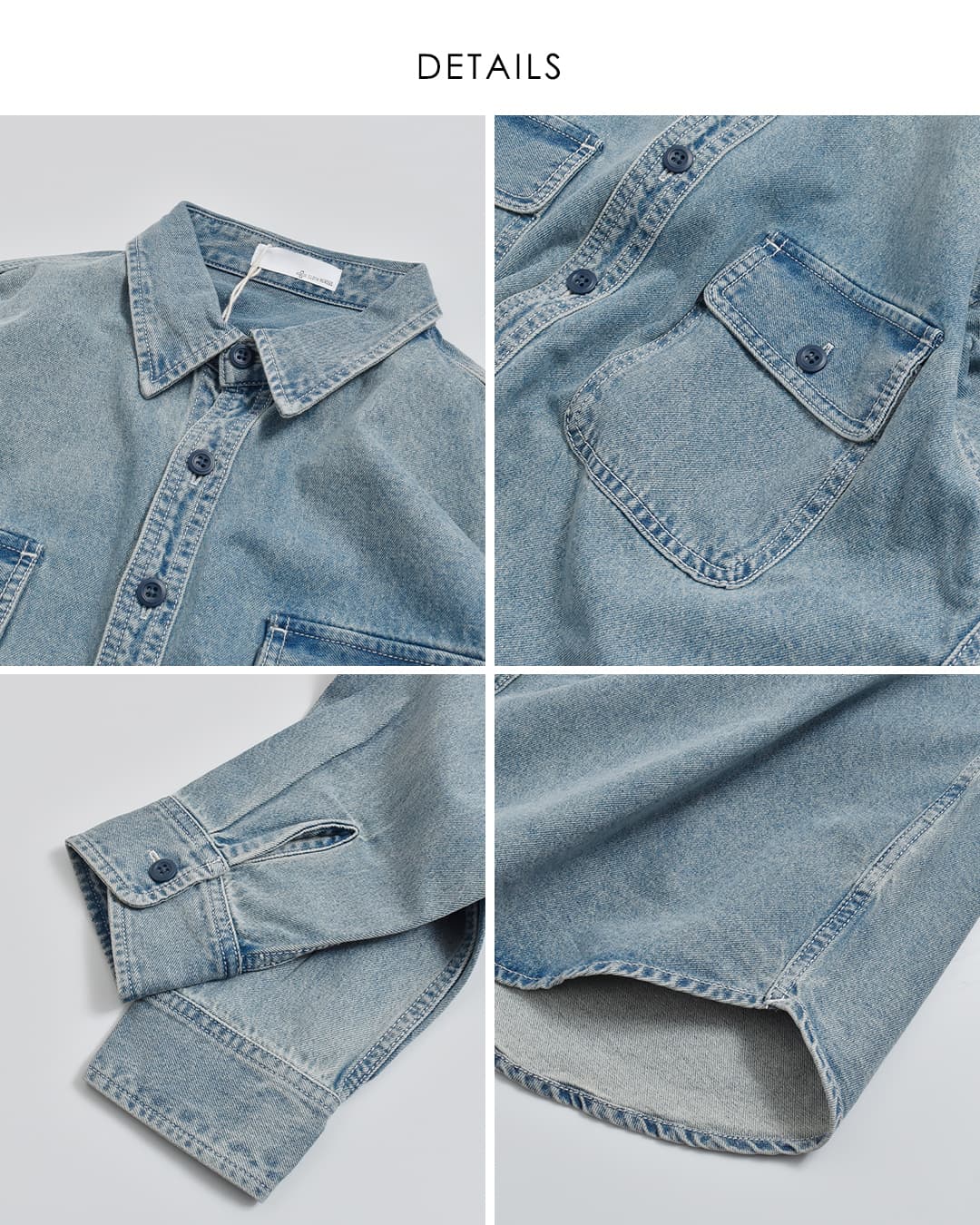CLOTH ACROSS クロスアクロス コットン 9ozデニム シャツ DENIM SHIRT