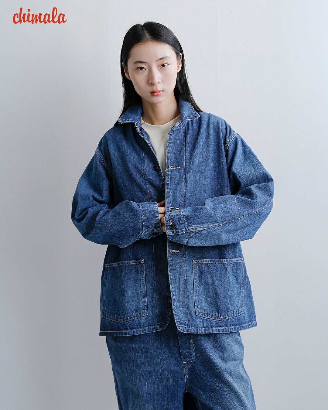 chimala チマラ 11oz セルビッチ デニム チョアジャケット cs42-jt11a