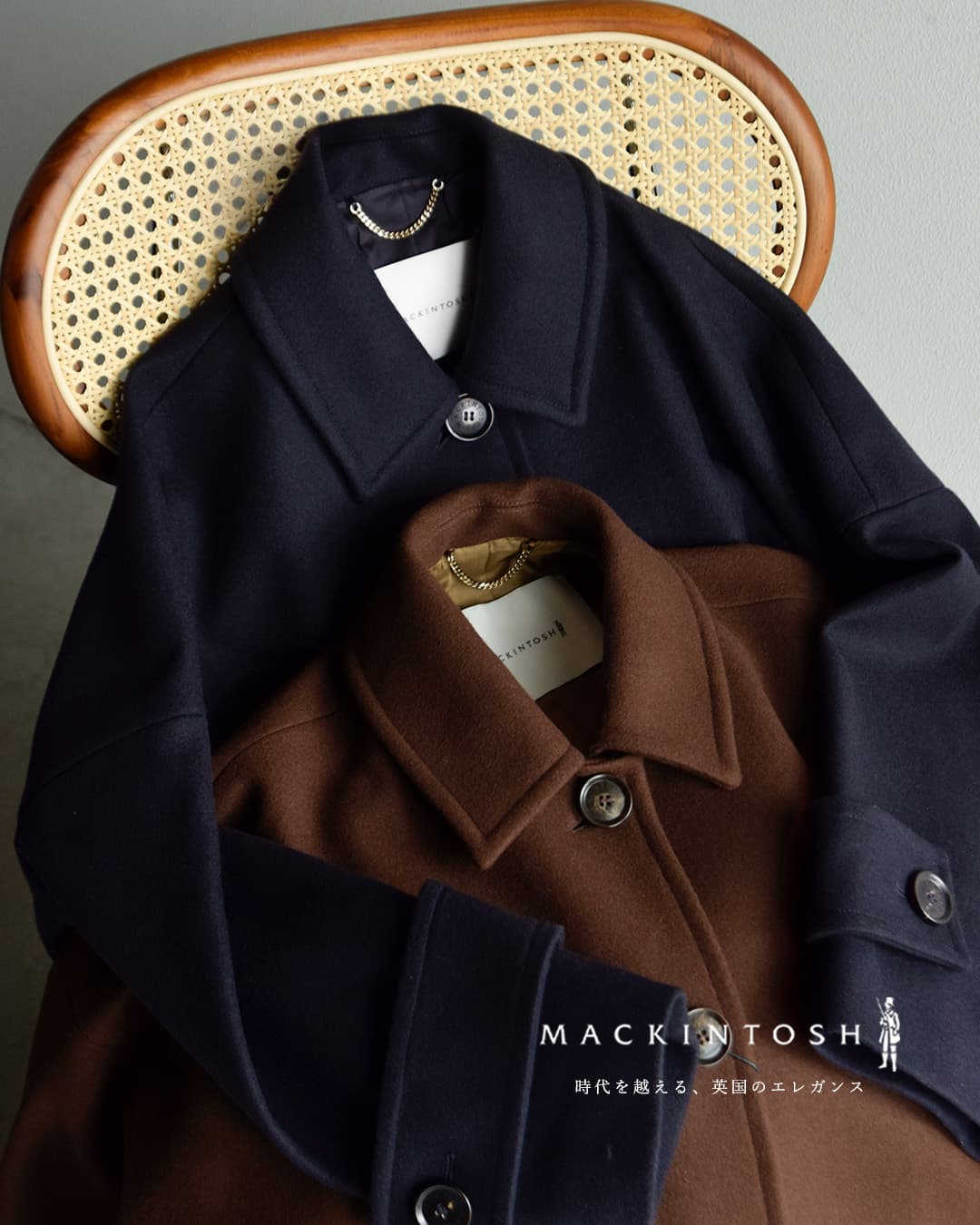 MACKINTOSH マッキントッシュ ハンビー ウールメルトン ステンカラー MACKINTOSH マッキントッシュ ハンビー ウールメルトン ステンカラー