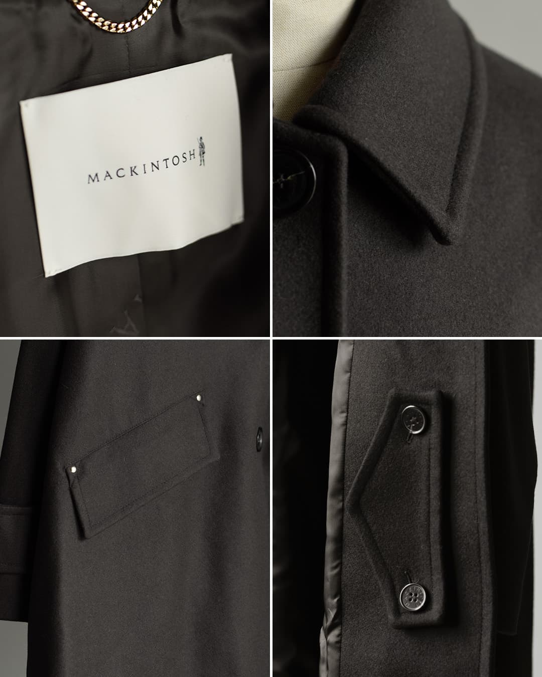 MACKINTOSH マッキントッシュ ハンビー ウールメルトン ステンカラー