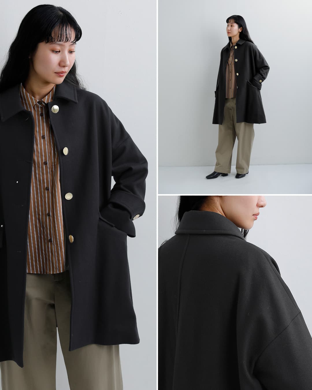 MACKINTOSH マッキントッシュ ハンビー ウールメルトン メタルボタン
