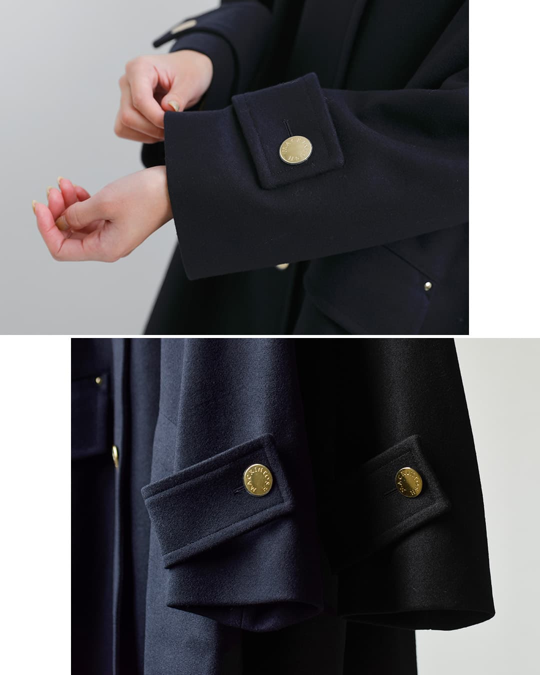 MACKINTOSH マッキントッシュ ハンビー ウールメルトン メタルボタン