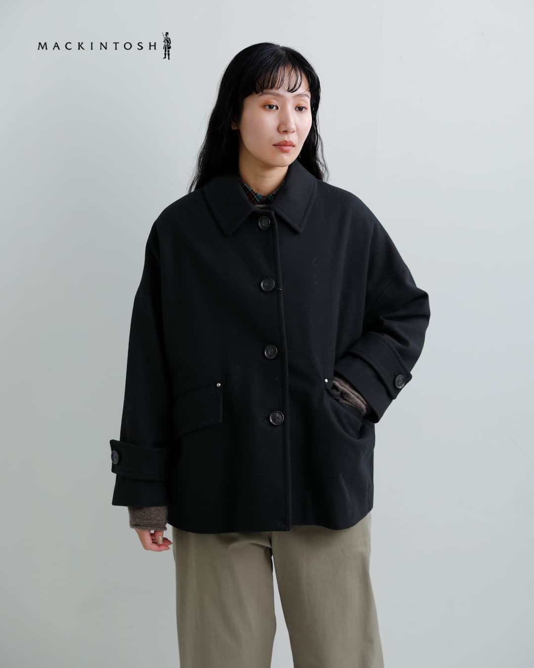 MACKINTOSH マッキントッシュ ハンビー ウールメルトン ショート