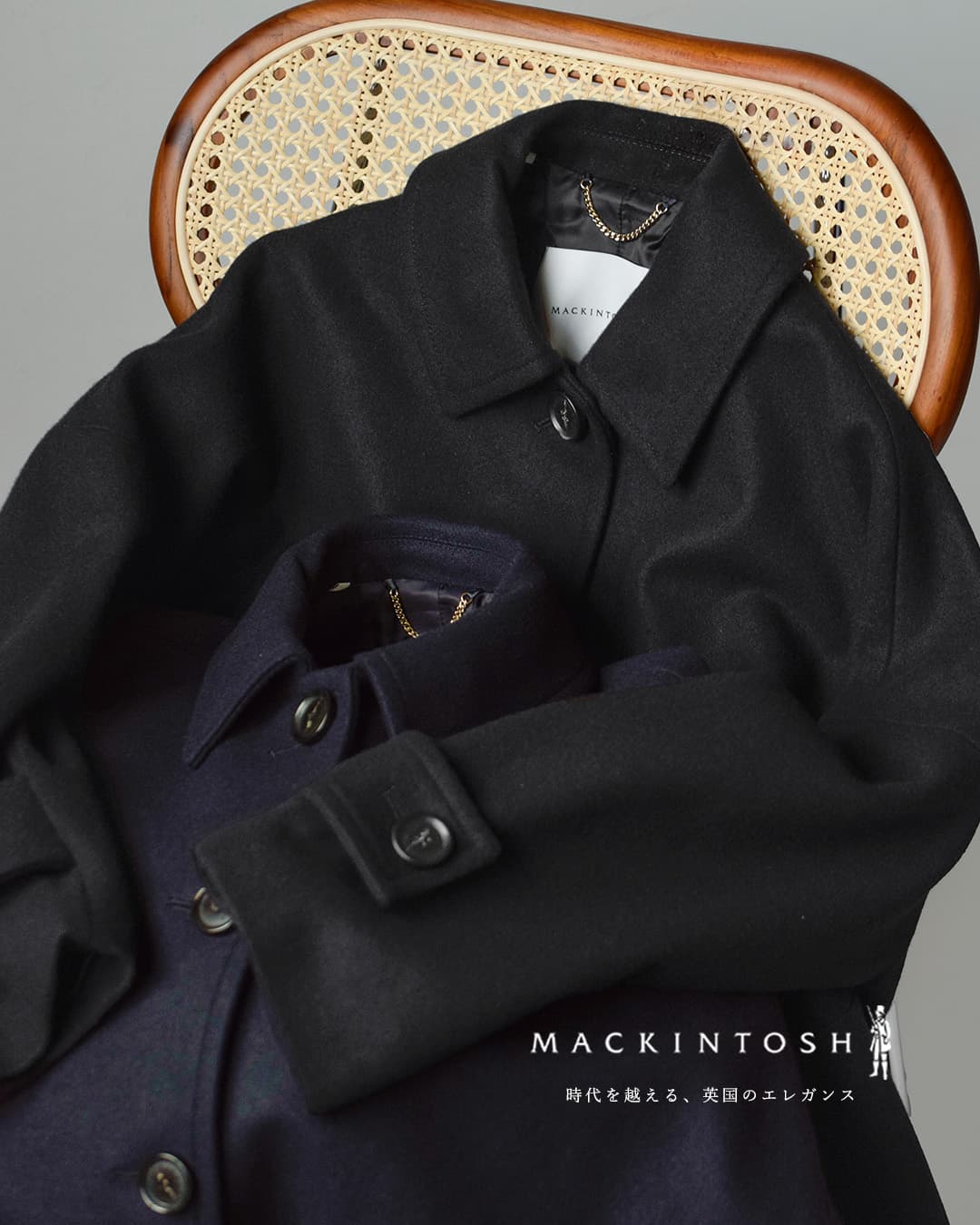 MACKINTOSH マッキントッシュ ハンビー ウールメルトン ショート
