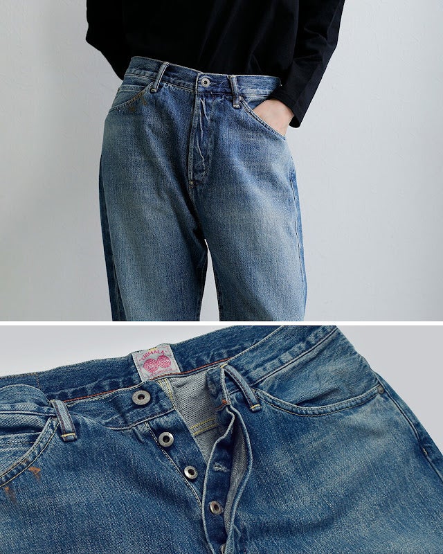 chimala チマラ 12oz セルビッチ デニム バギーパンツ regular cs42