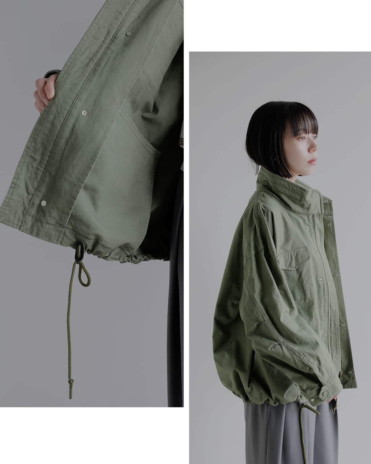 upper hights アッパーハイツ コットン ミリタリー ブルゾン U-65N u