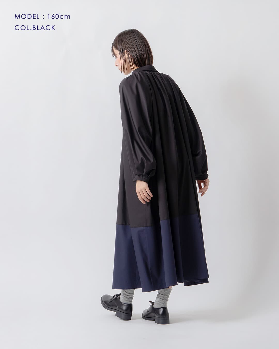 KELEN ケレン パネルデザイン バイカラー ワンピース GOWN
