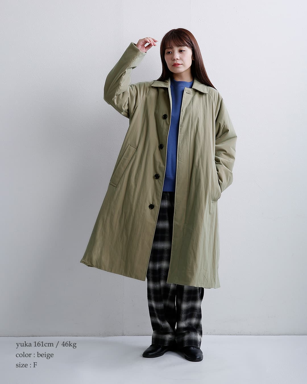 TICCA ティッカ パデッド ステンカラーコート tbfa-072 レディース