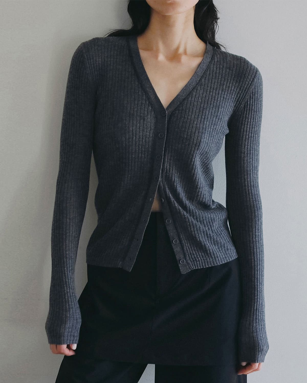 けっけ anuke アンヌーク レイヤード ハイネック ニット Layered Highneck