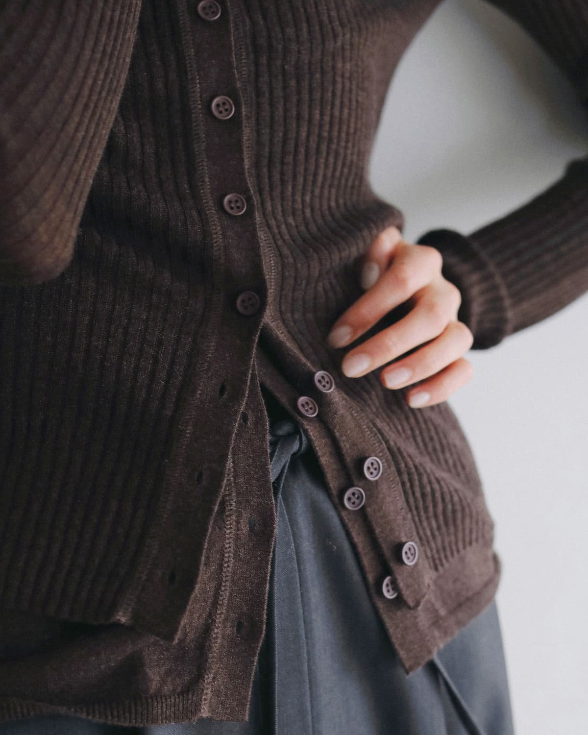 anuke アンヌーク レイヤード ハイネック ニット Layered Highneck