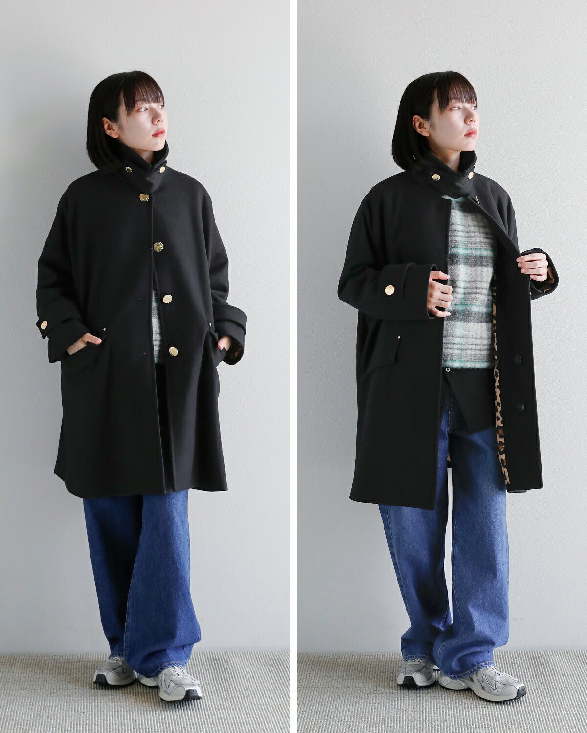 MACKINTOSH マッキントッシュ ハンビー ウールメルトン レオパード