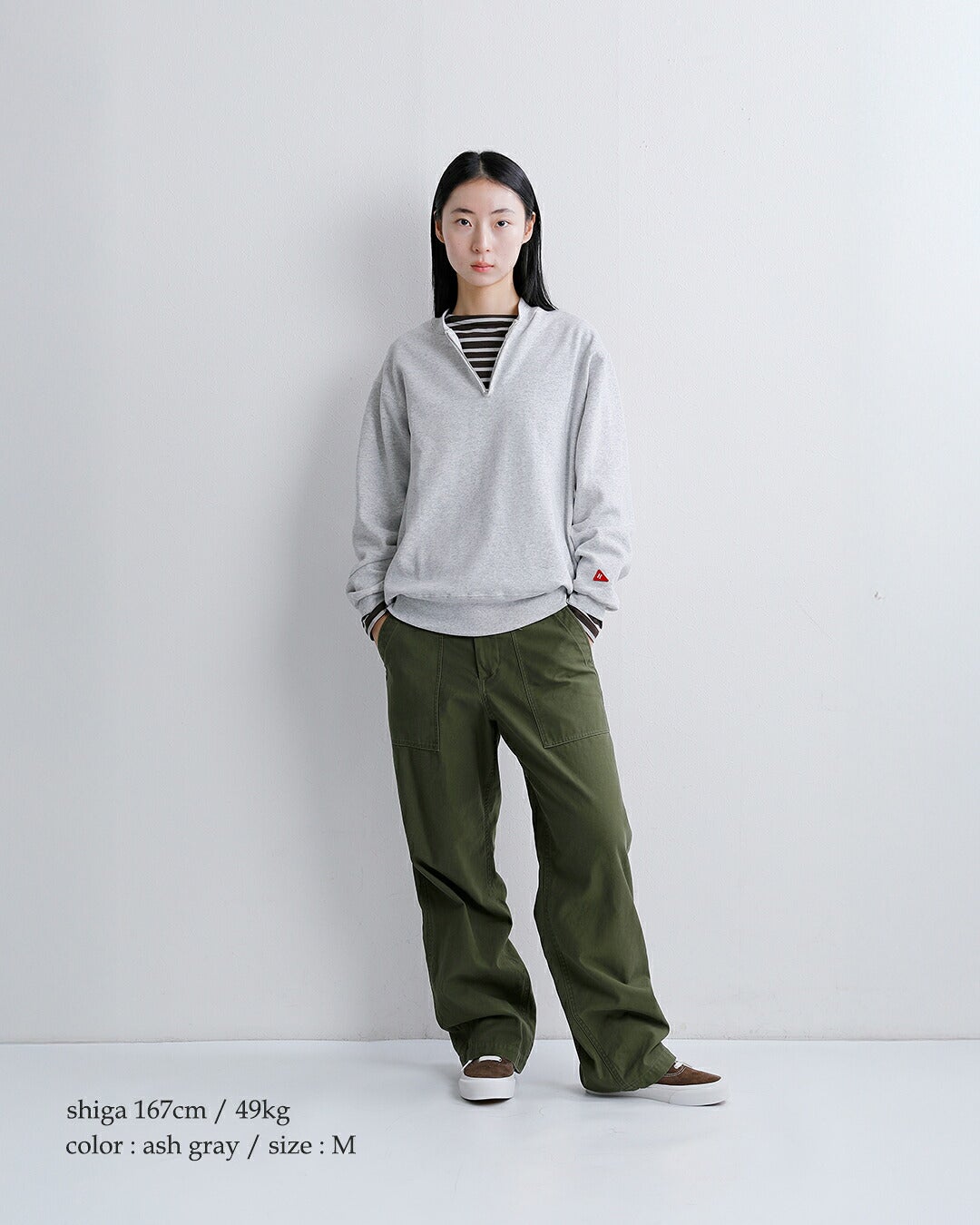 Healthknit ヘルスニット クラシック スウェット ハーフジップ クルー