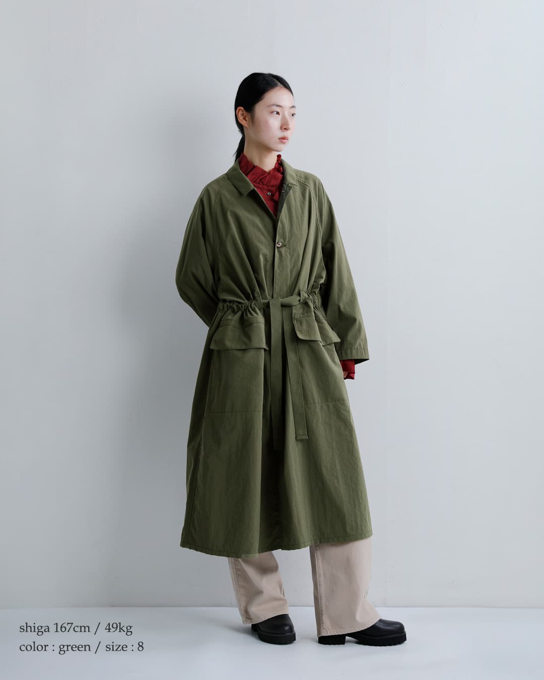 NIGEL CABOURN ナイジェルケーボン Pコート　Sサイズ NIGEL CABOURN ナイジェルケーボン ナイロン マウンテニアコート 8053