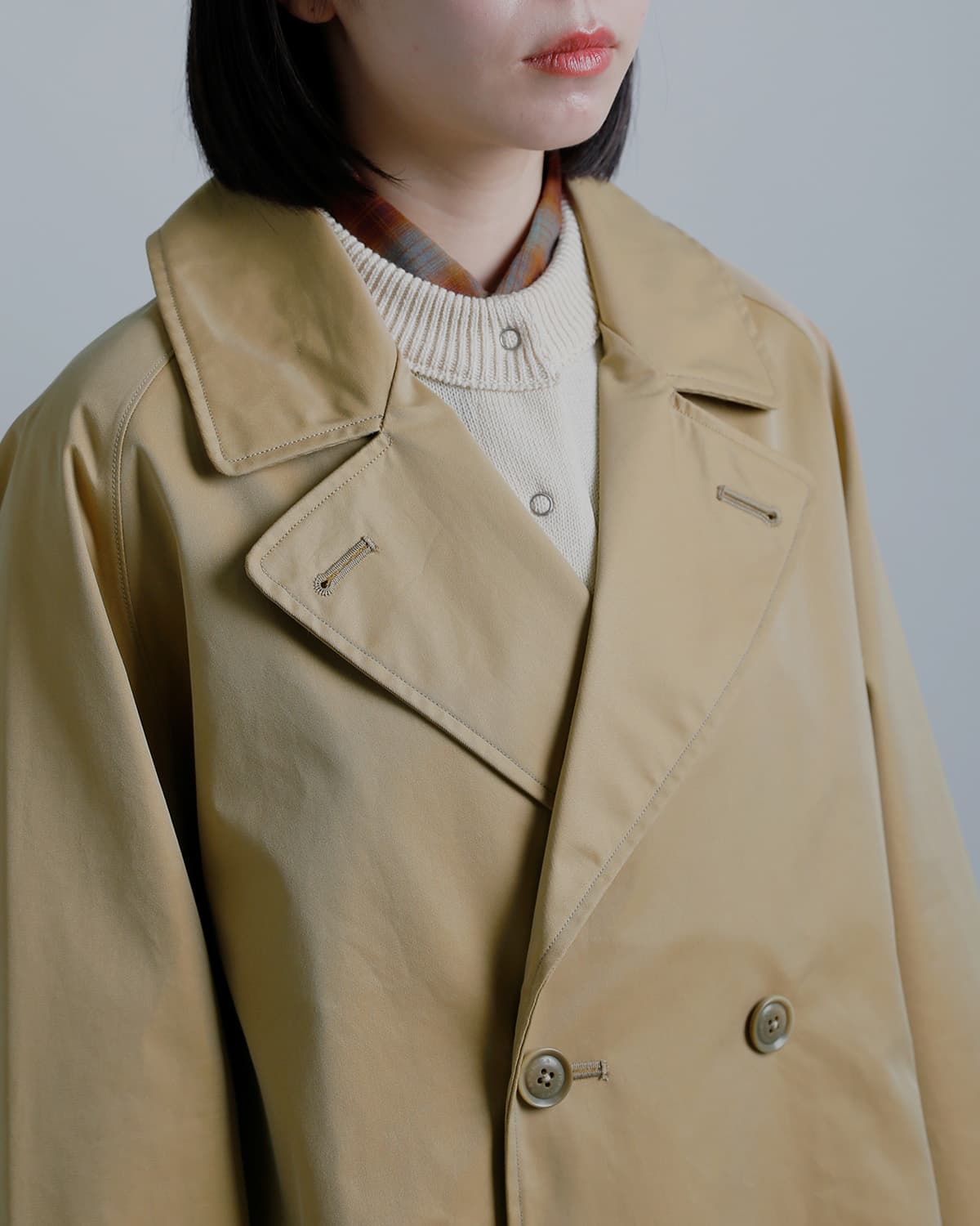 nanamica ナナミカ 2L コットン GORE-TEX ダブルブレステッドコート